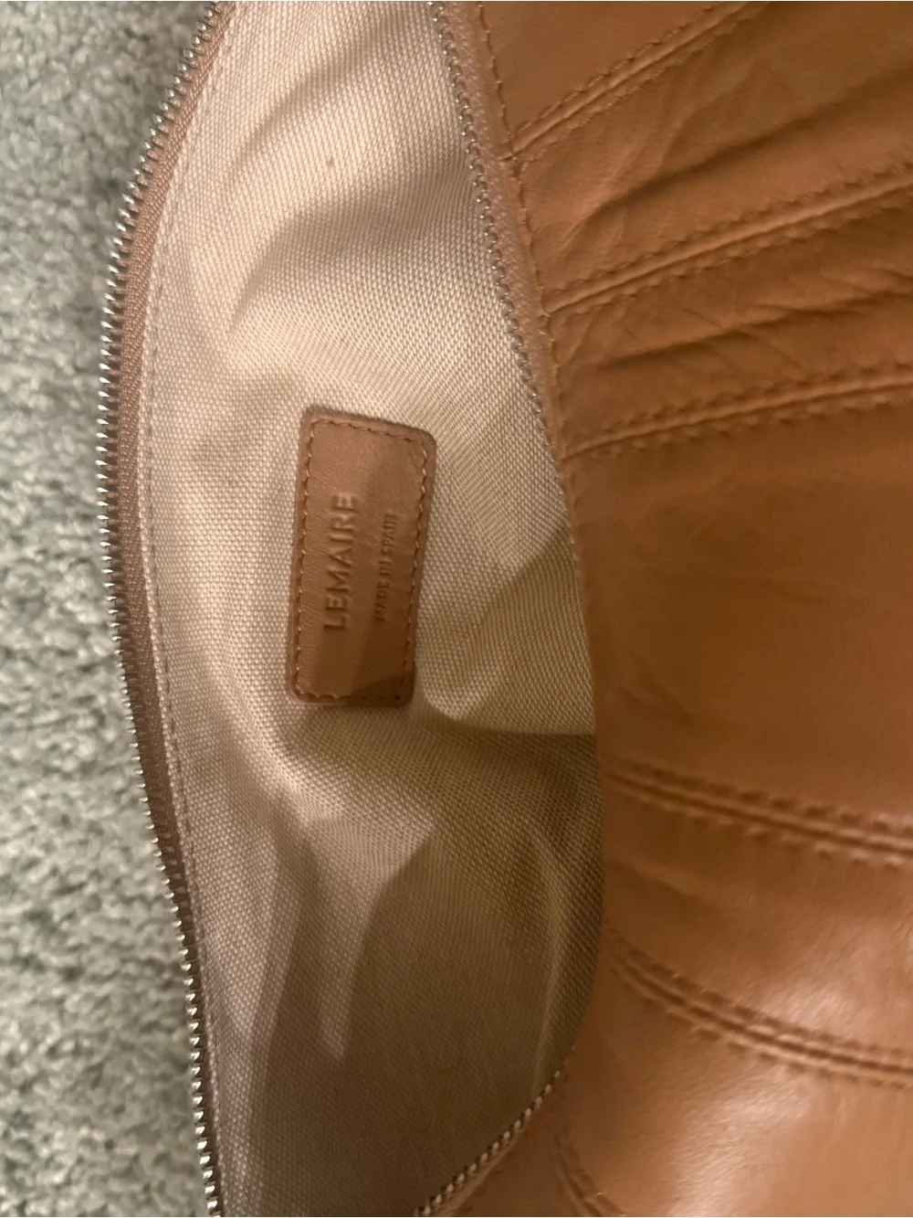 Lemaire Crossiant Sling Bag - Tan